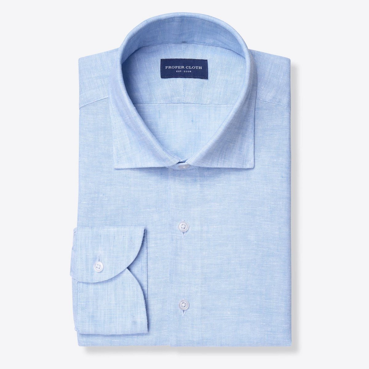 Blue linen shirt