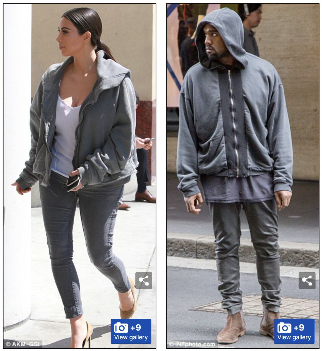 Kim and Kanye Wearing Ackerman Hoodies