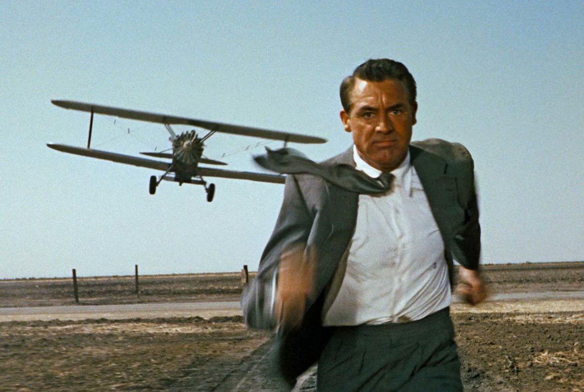 Cary Grant Crop Duster Scene North By Northwest