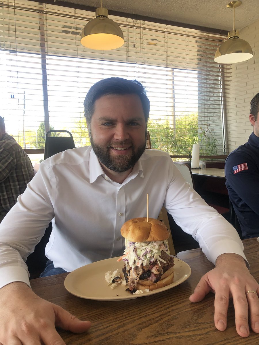 JD Vance Eating a Sandwich